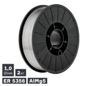 Проволока сварочная MIG, алюминий ER 5356 (AlMg5), Ø 1,0 мм, 2 кг ПТК 007.100.247