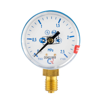 Манометр с поверкой 2,5 МПа, кислород ПТК 001.050.901