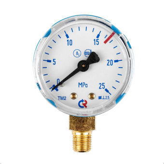 Манометр 25,0 МПа, 1/8 NPT, кислород ПТК 001.050.913